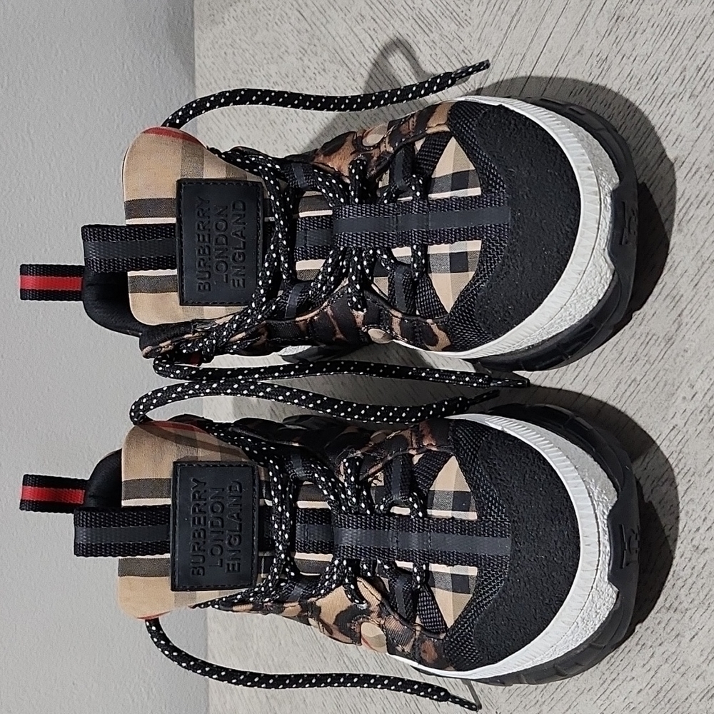 Burberry - Leopard Print Sneakers
